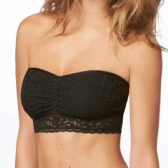 aerie Other - AERIE || Strapless Black Lace Bandeau || Large